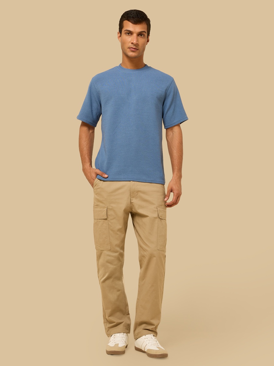 Regular Fit Dobby Cargo Pants