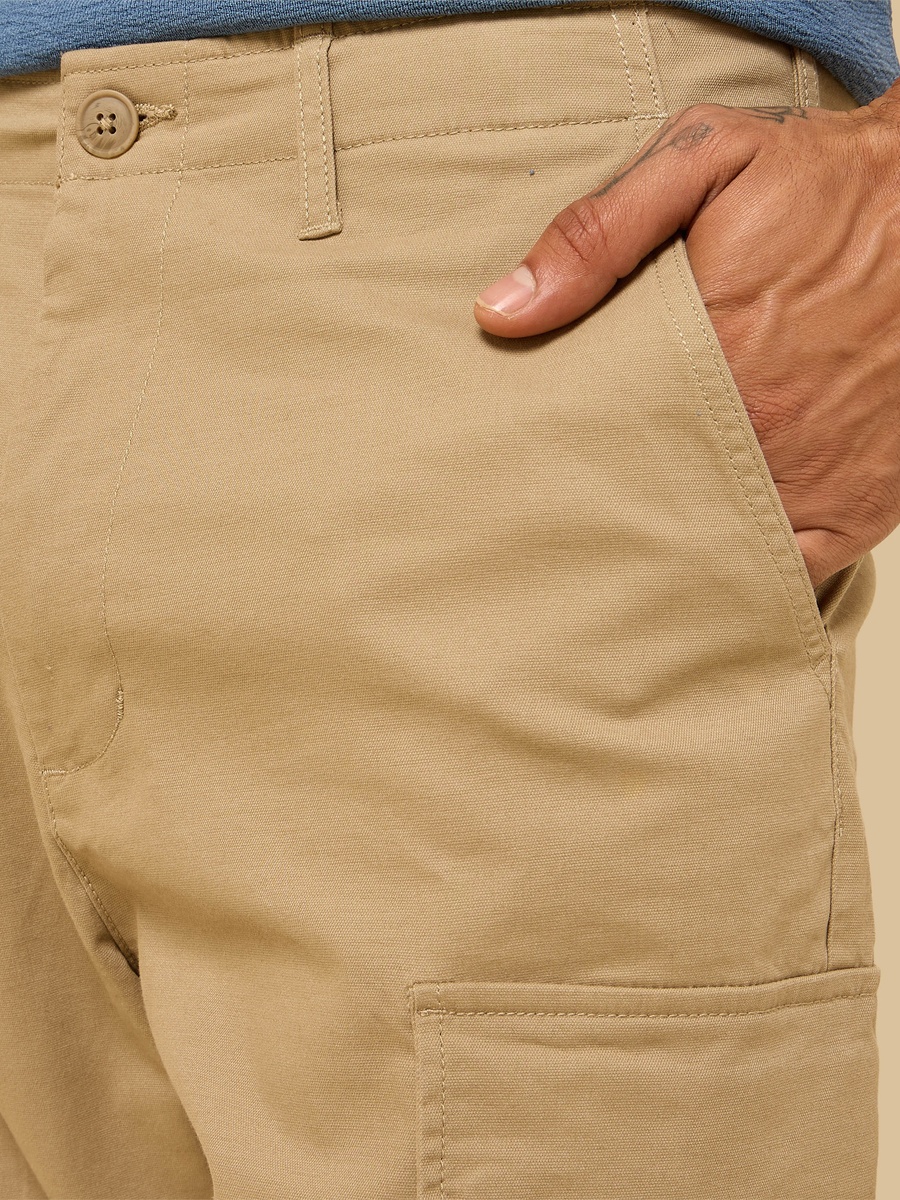 Regular Fit Dobby Cargo Pants