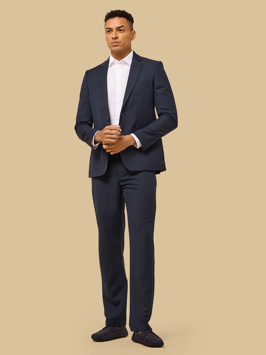 Slim Fit Pleated Trousers