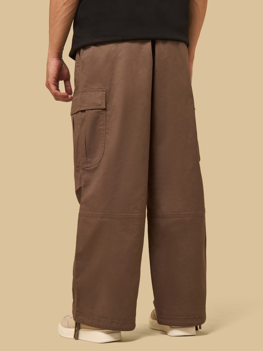 Loose Fit Cargo Pants with Drawcord Detail