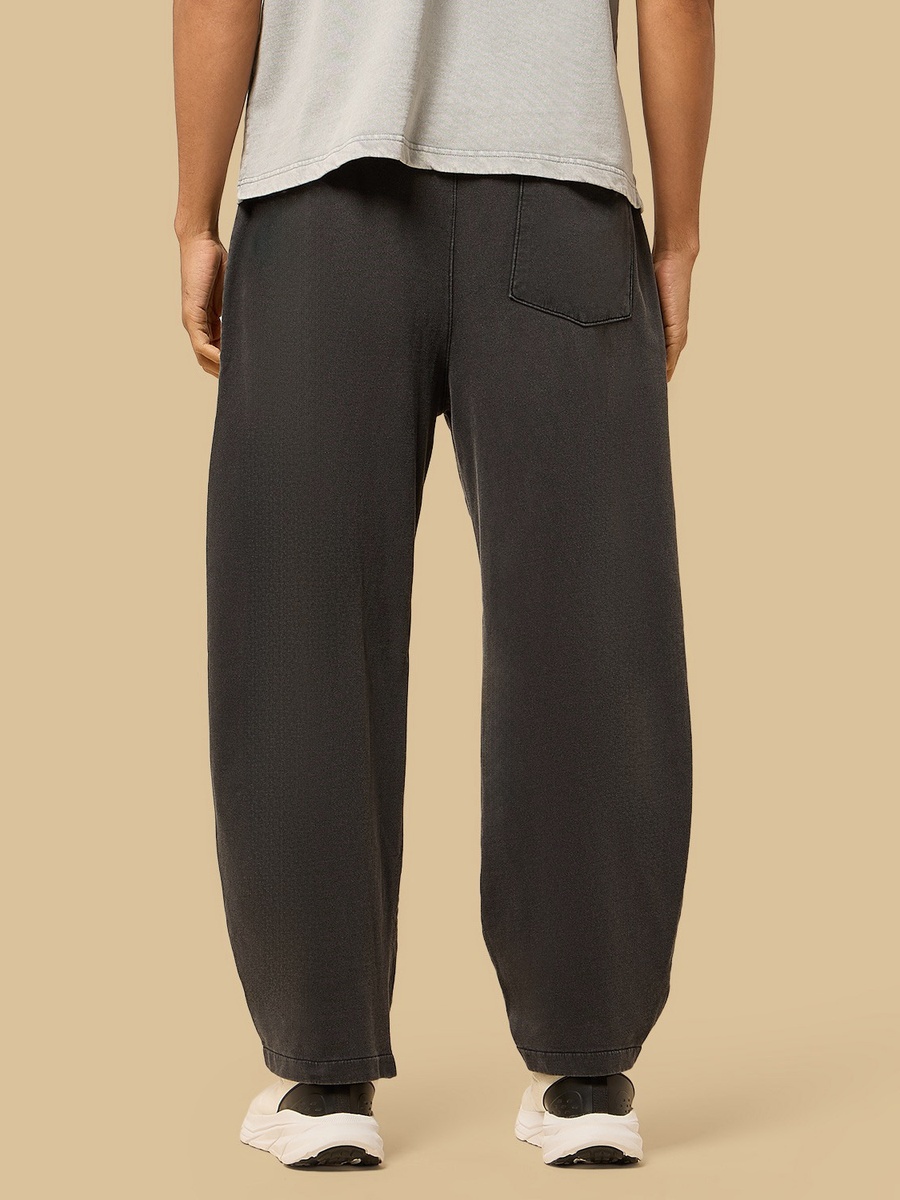 Panelled Acid Wash Balloon Fit Pants