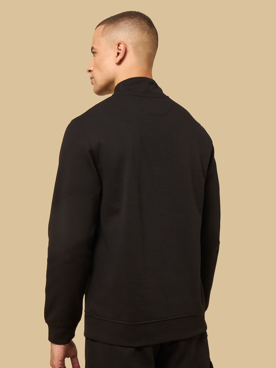 سويت شيرت إنترلوك بنصف سحاب وقصة مريحة