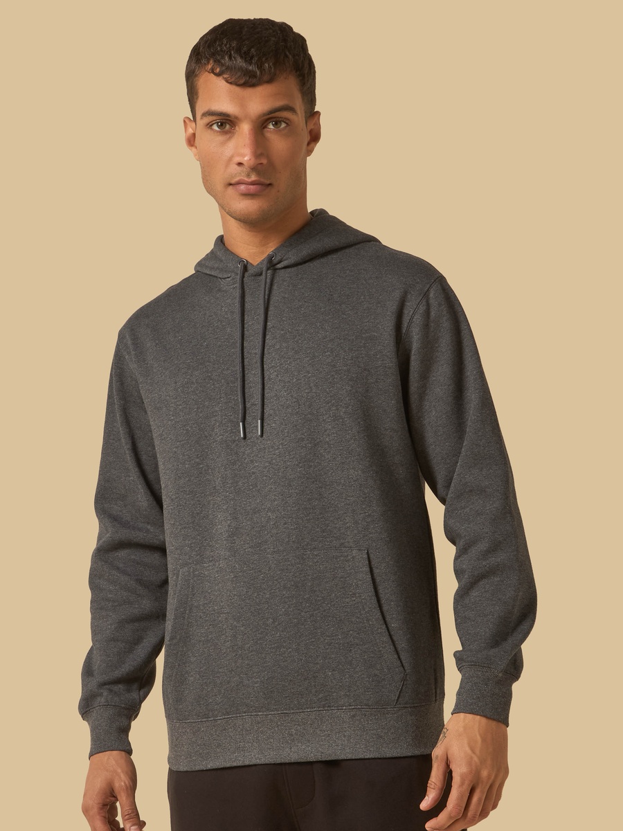 Relaxed Fit Hooded Sweatshirt with Kangaroo Pocket