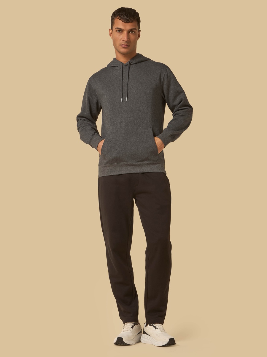 Relaxed Fit Hooded Sweatshirt with Kangaroo Pocket