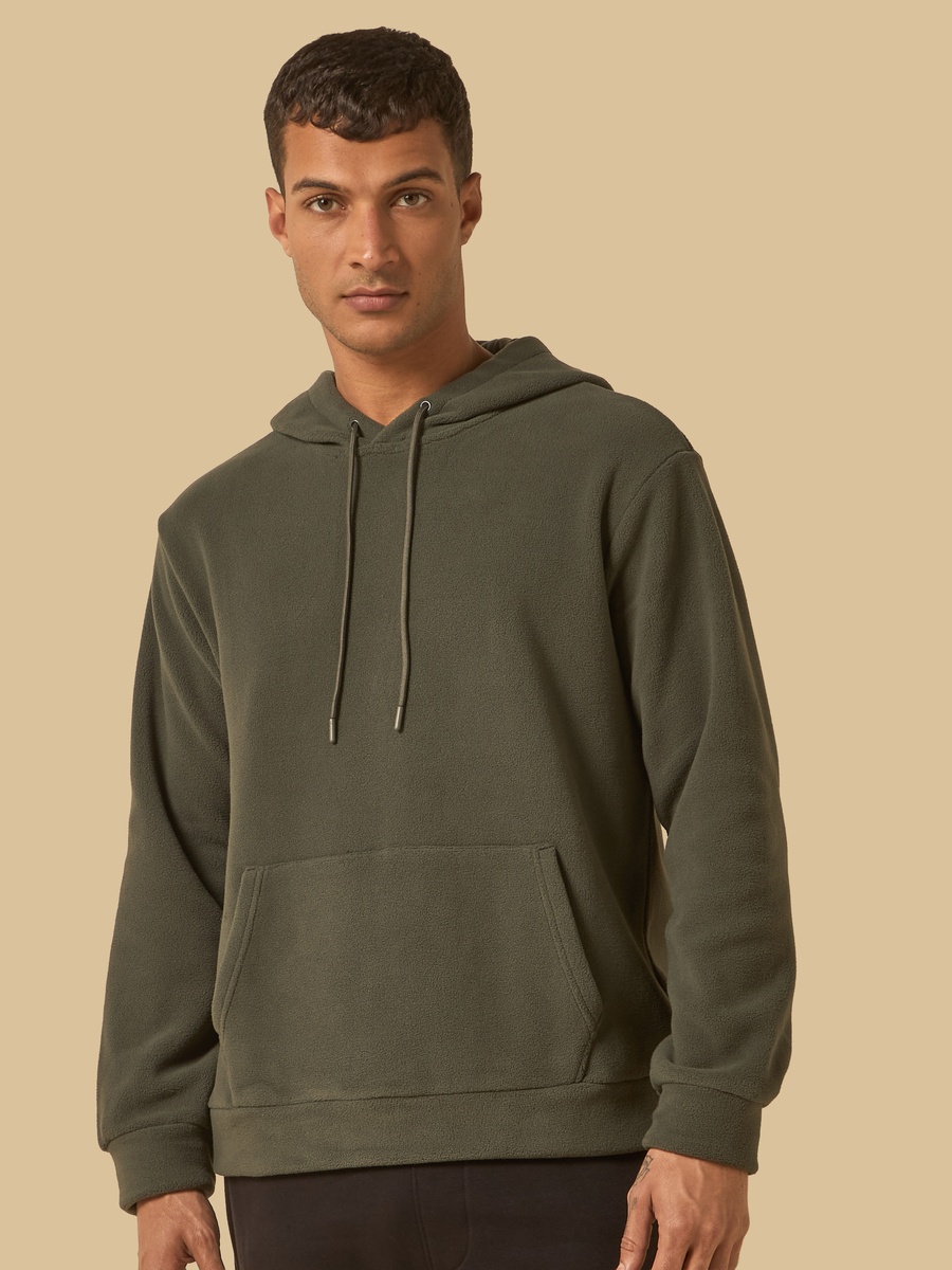 Relaxed Fit Fleece Hoodie