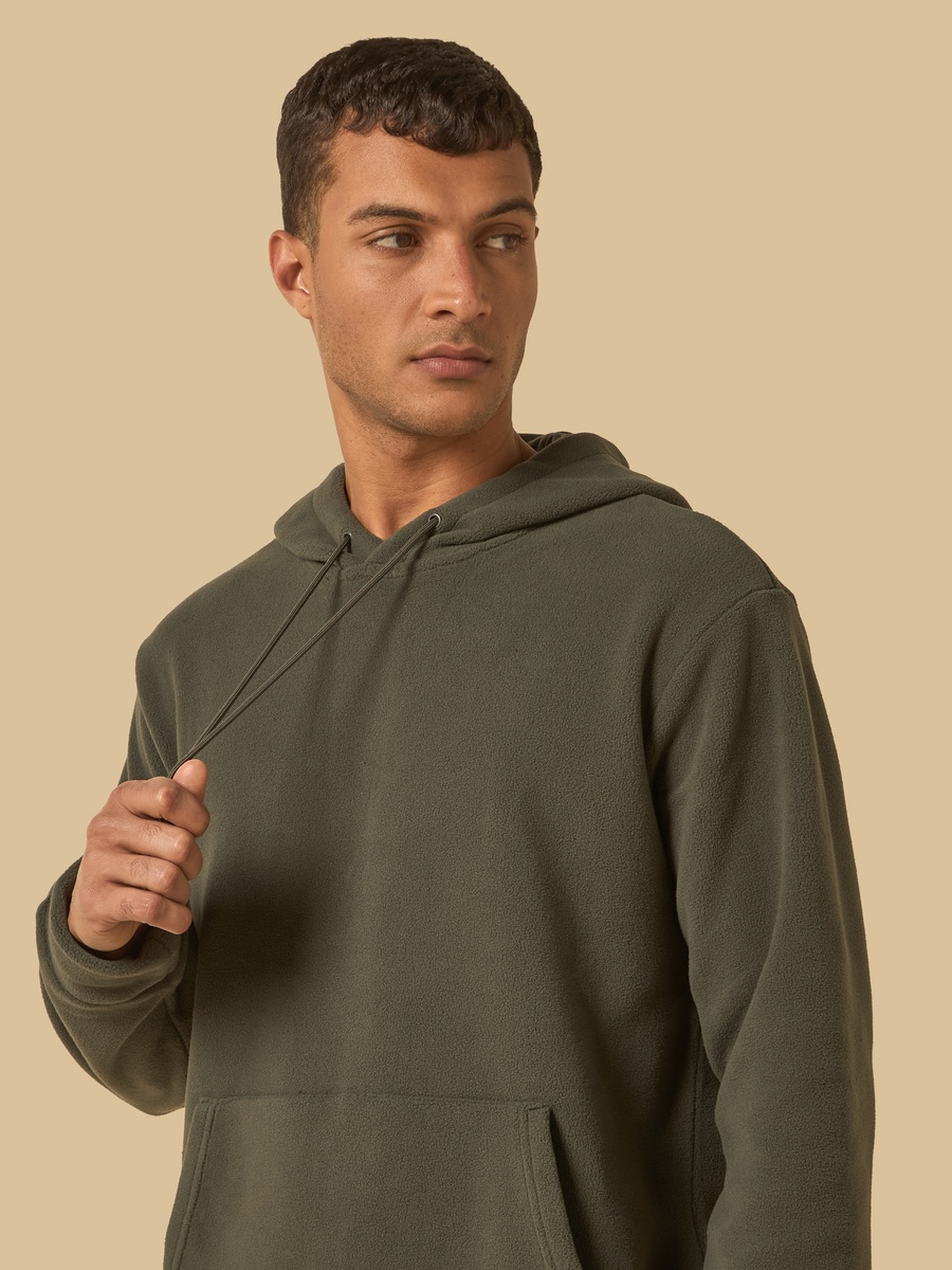 Relaxed Fit Fleece Hoodie