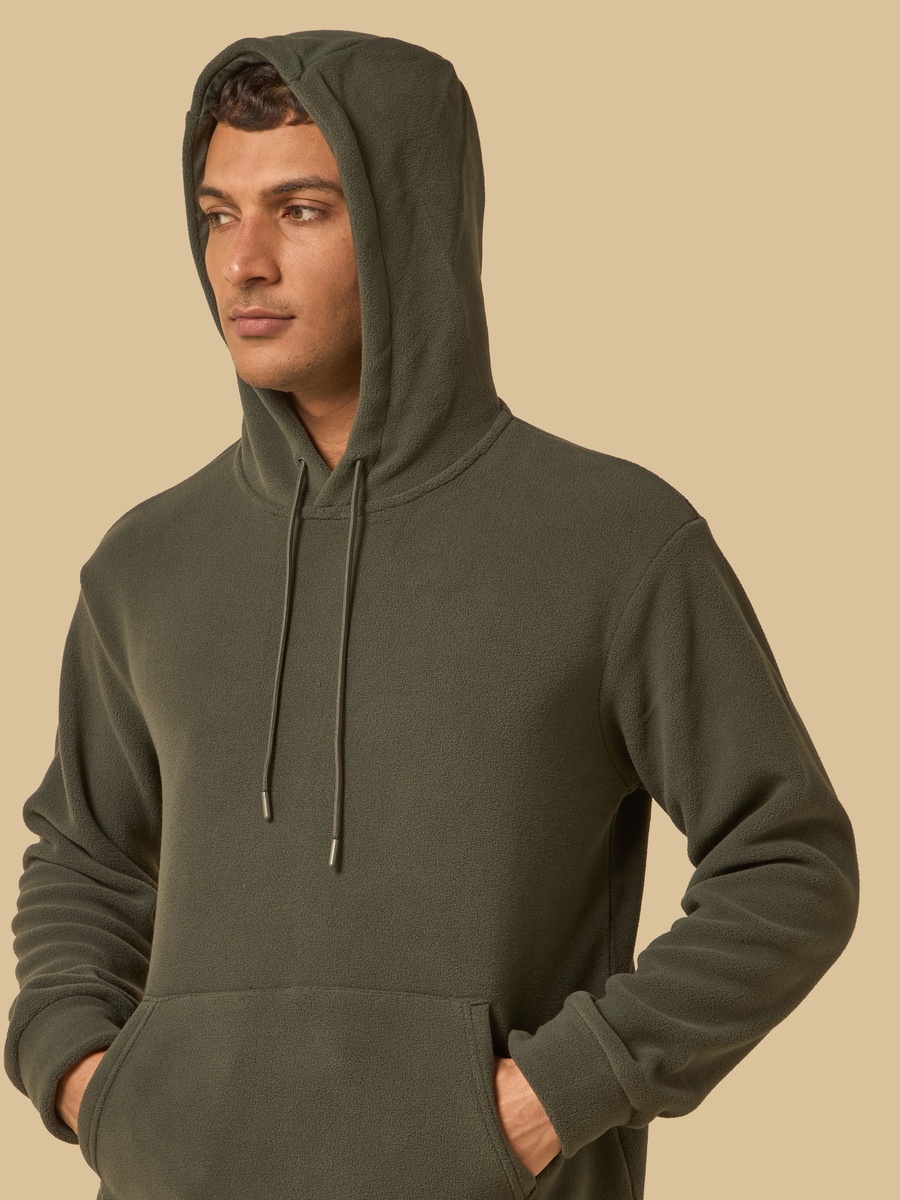 Relaxed Fit Fleece Hoodie