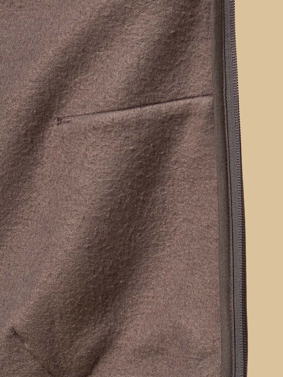 Relaxed Fit Zip Through Hoodie with Kangaroo Pocket