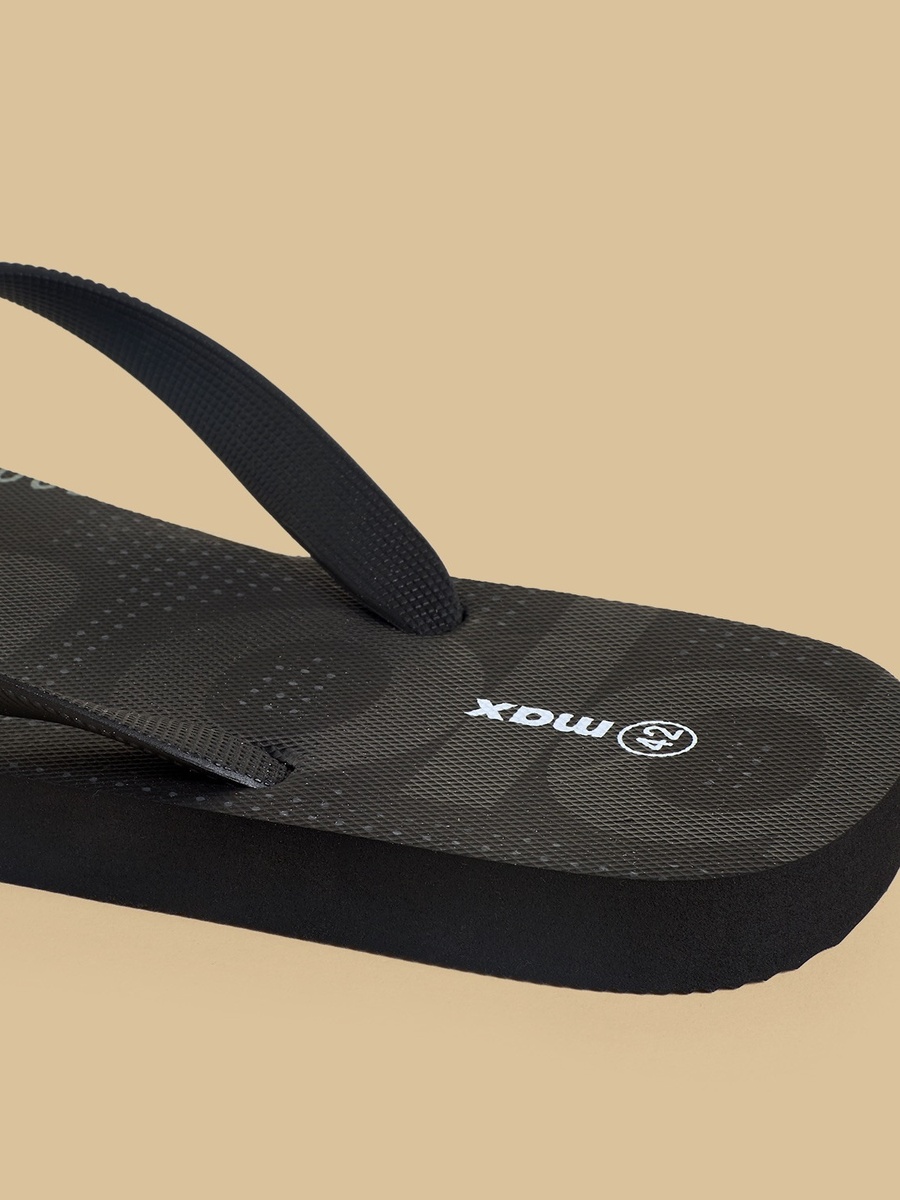 Slogan Print Flip Flops