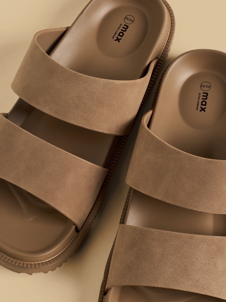 Plain Slip-On Sandals