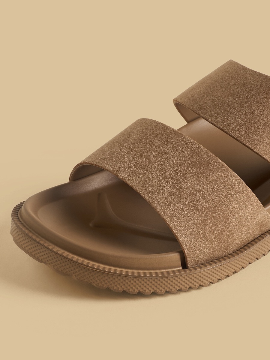 Plain Slip-On Sandals