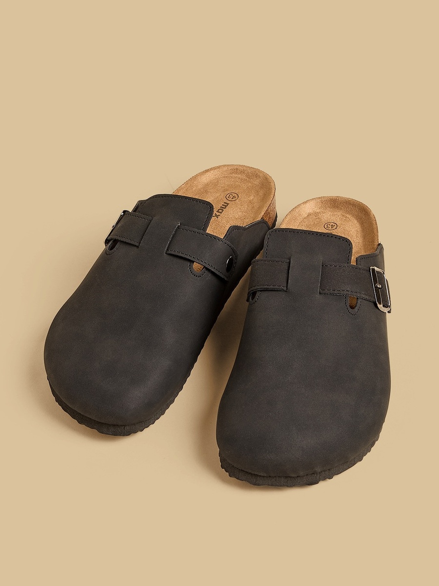 Buckle Detail Closed Toe Sandals