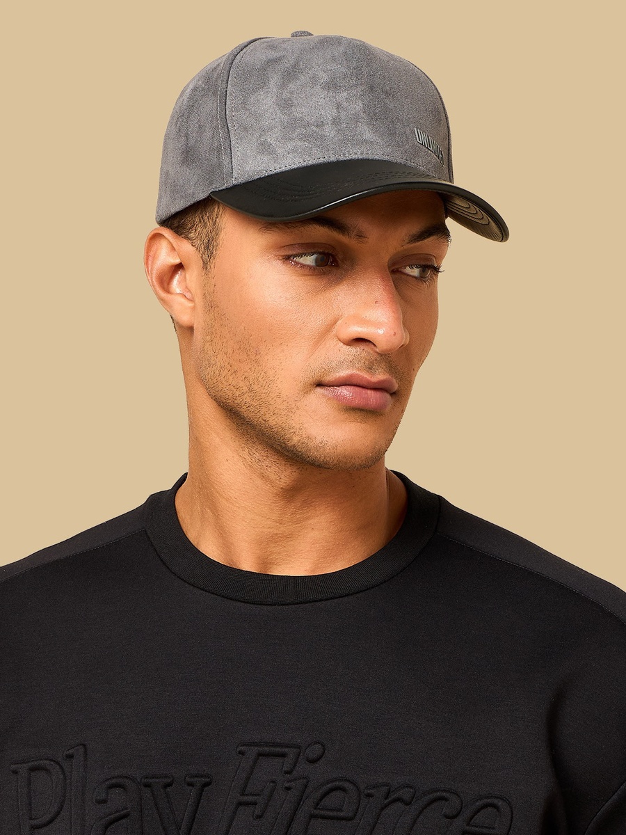 Slogan Embossed Cap with Hook and Loop Strap Closure
