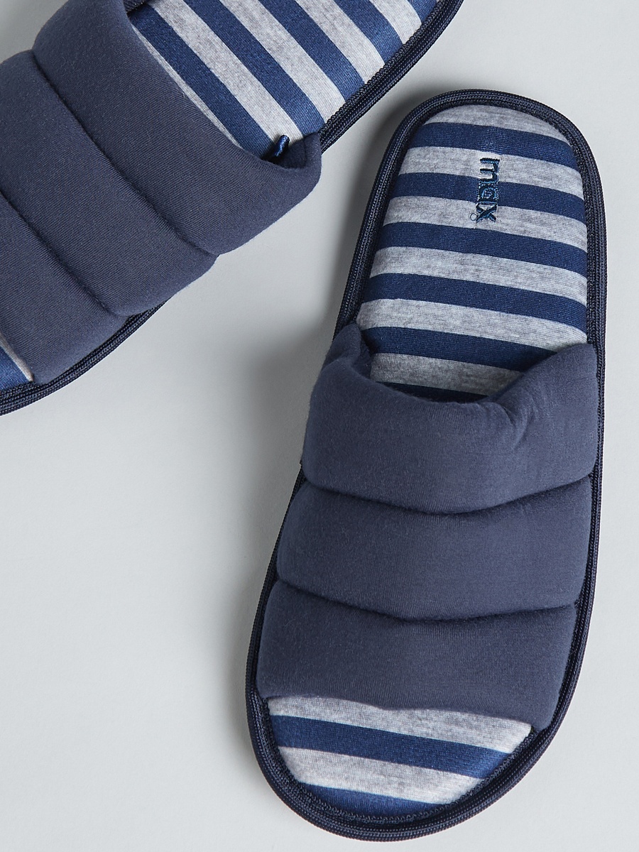 Quilted Open Toe Bedroom Slides