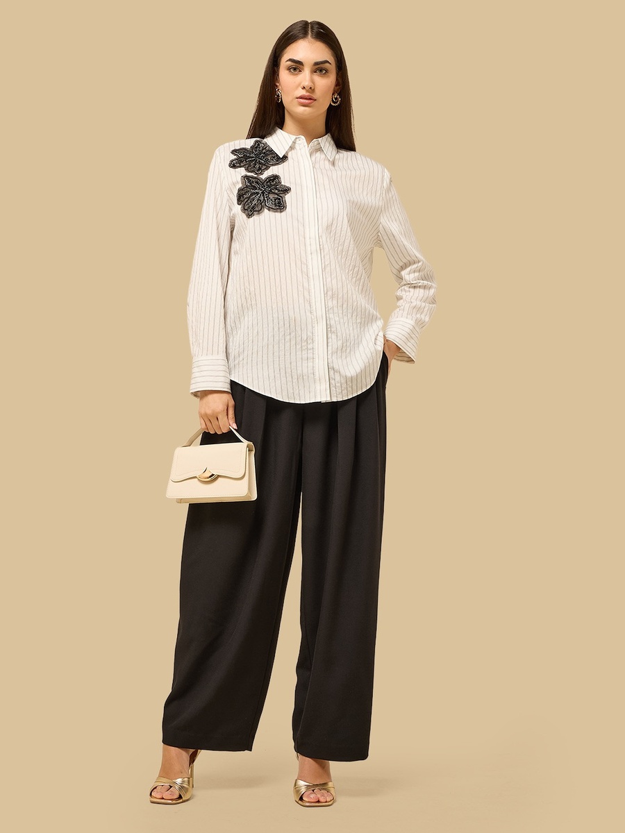 Pleated Pants with Belt