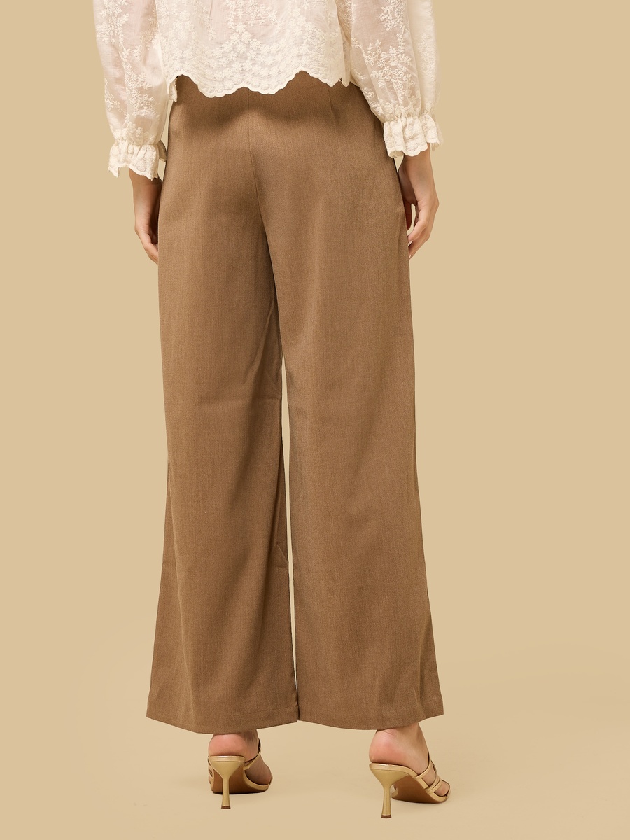 Pleated Trousers with Belt