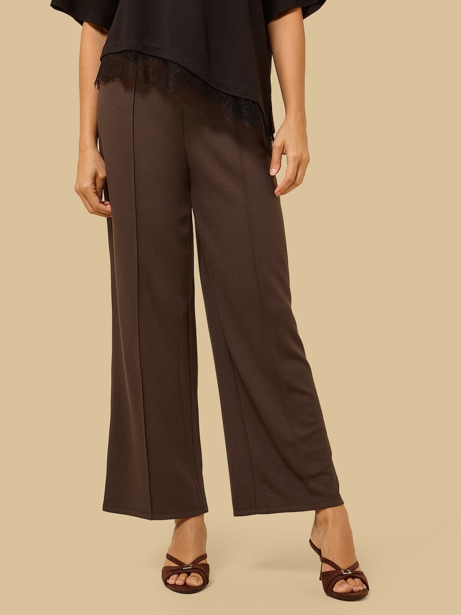 Pintuck Modal Wide Leg Pants