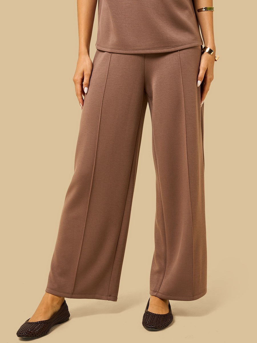 Pintuck Modal Wide Leg Pants