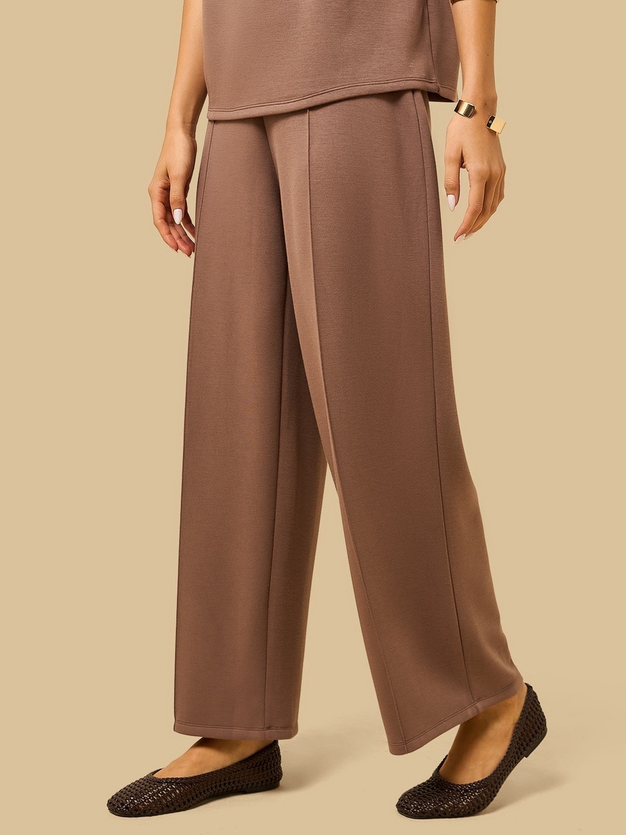 Pintuck Modal Wide Leg Pants