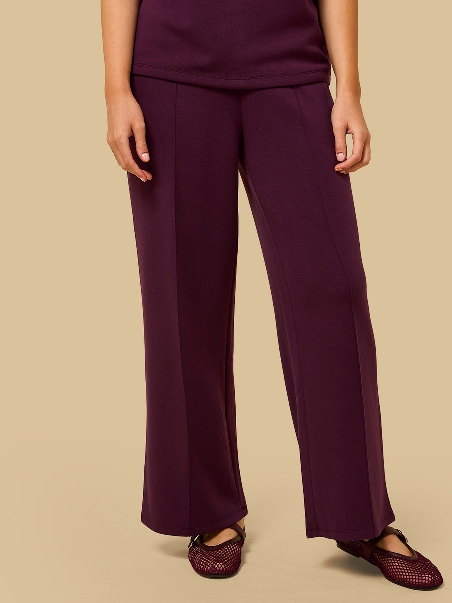 Pintuck Modal Wide Leg Pants