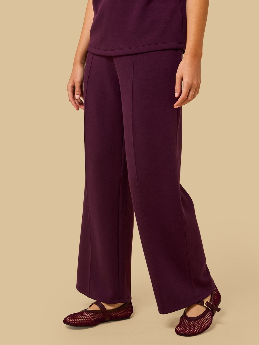 Pintuck Modal Wide Leg Pants