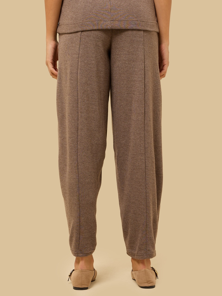 Pintuck Detail Wide Leg Pants