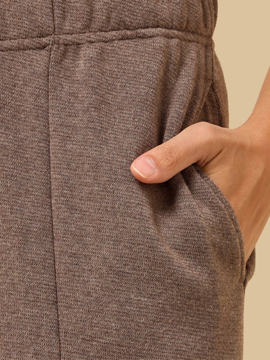 Pintuck Detail Wide Leg Pants