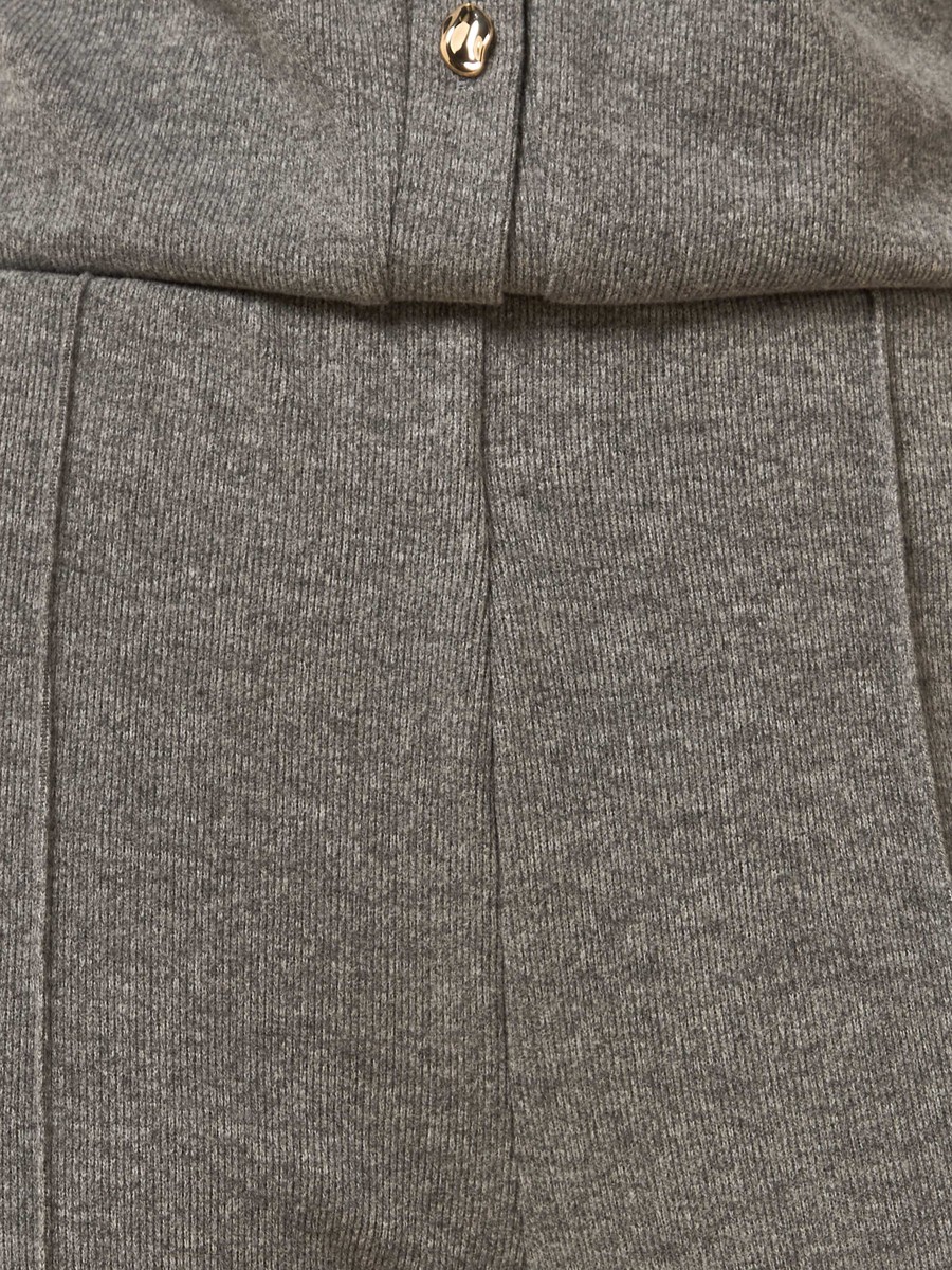 Pintuck Accent Wide Leg Pants