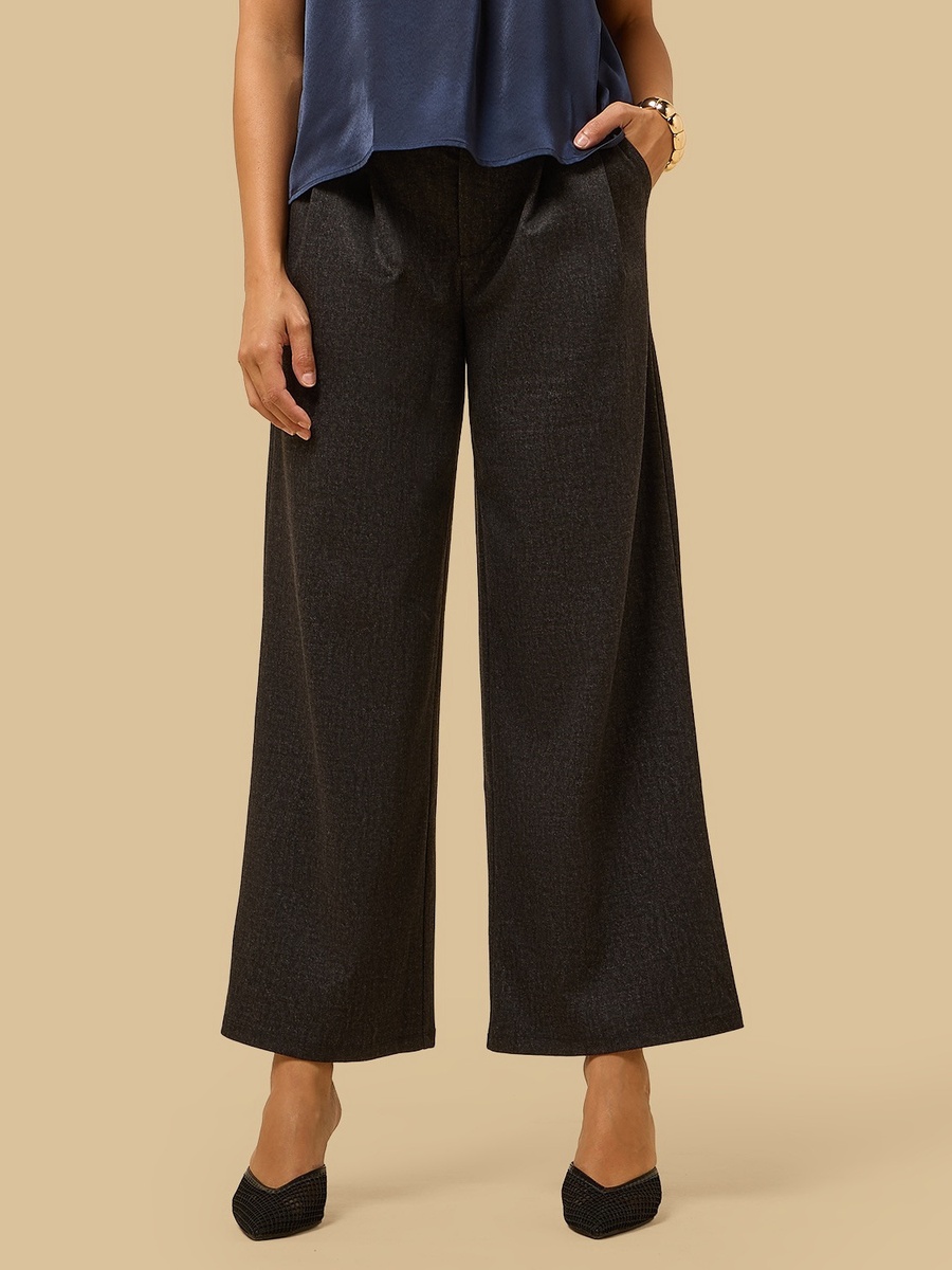 Denim Wide Leg Pants