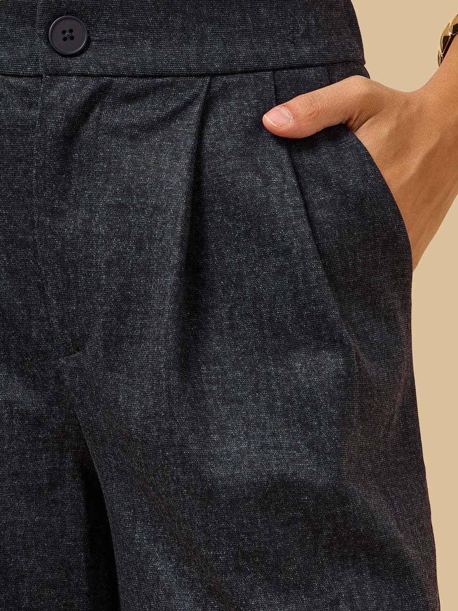 Denim Wide Leg Pants