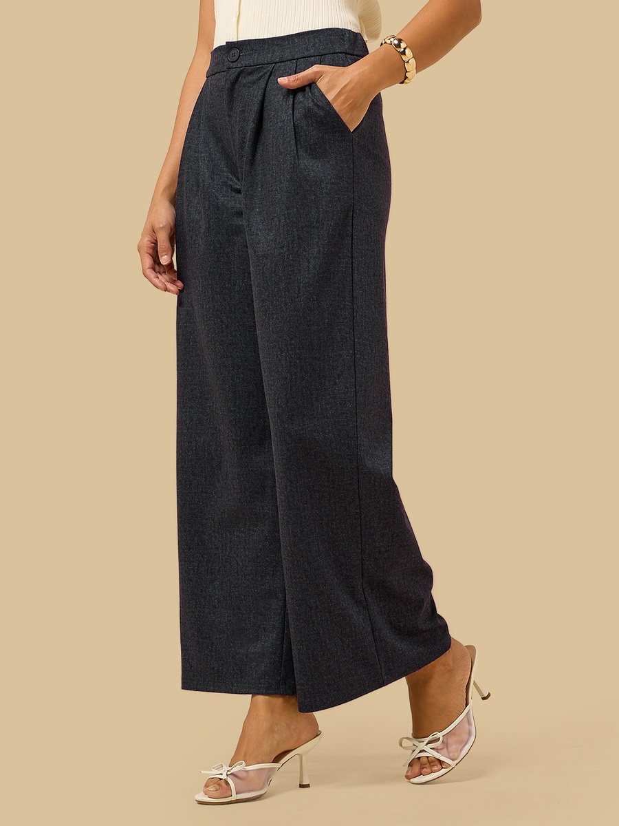 Denim Wide Leg Pants