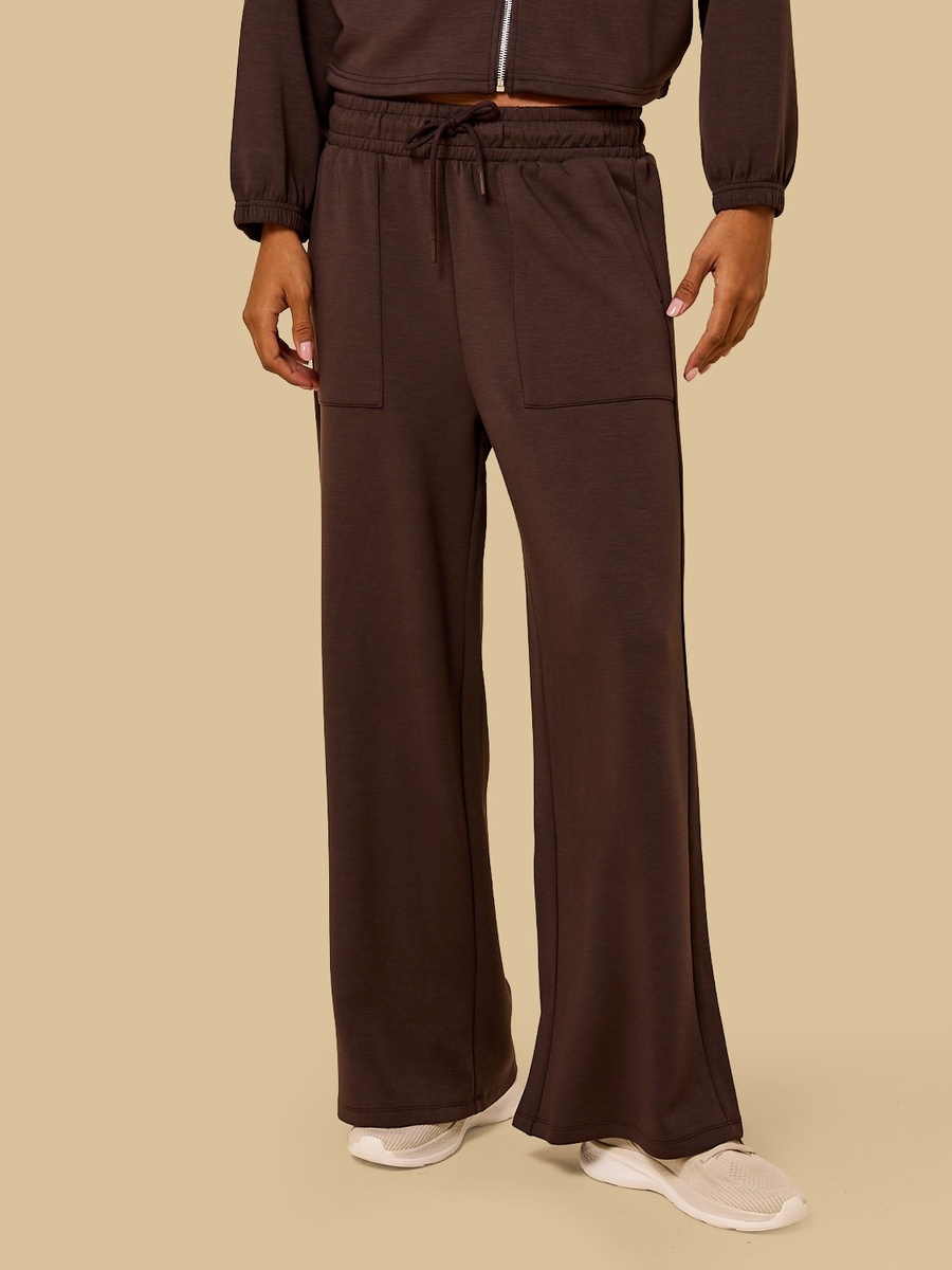 Textured Modal Wide Leg Pants
