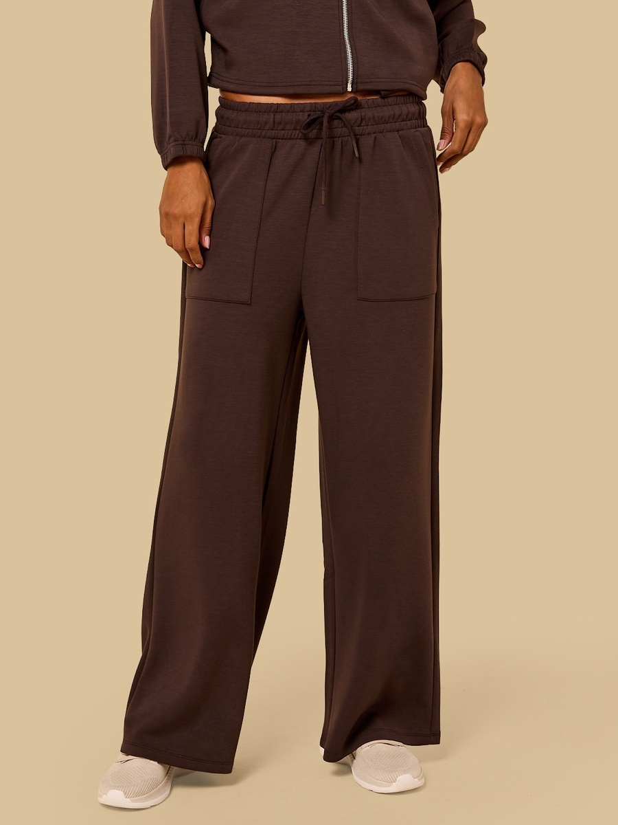 Textured Modal Wide Leg Pants