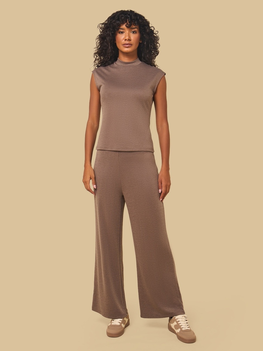 Ribbed Wide Leg Pants