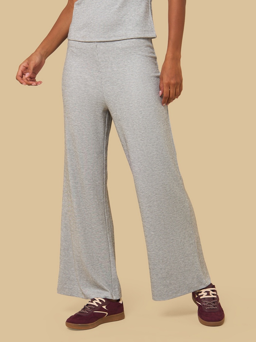 Ribbed Wide Leg Pants