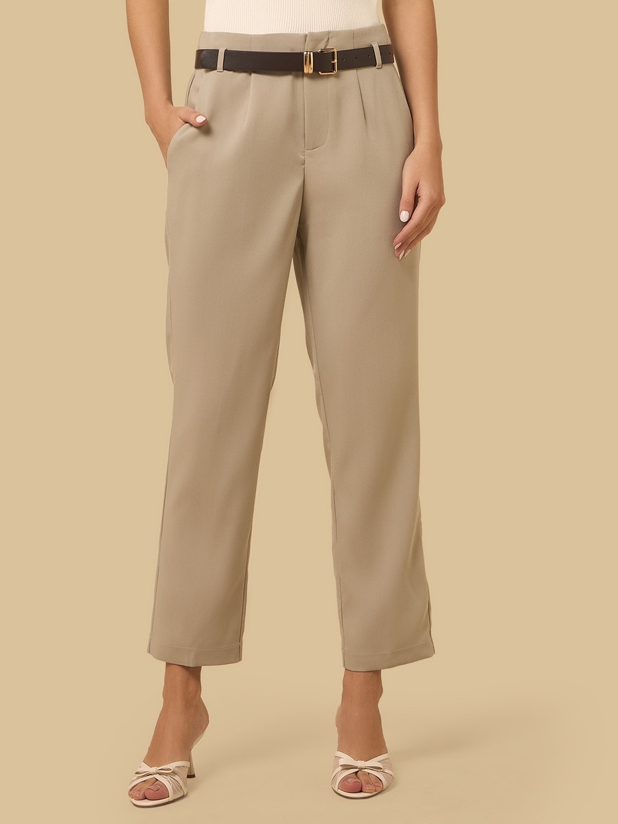 Belted Tapered Pants