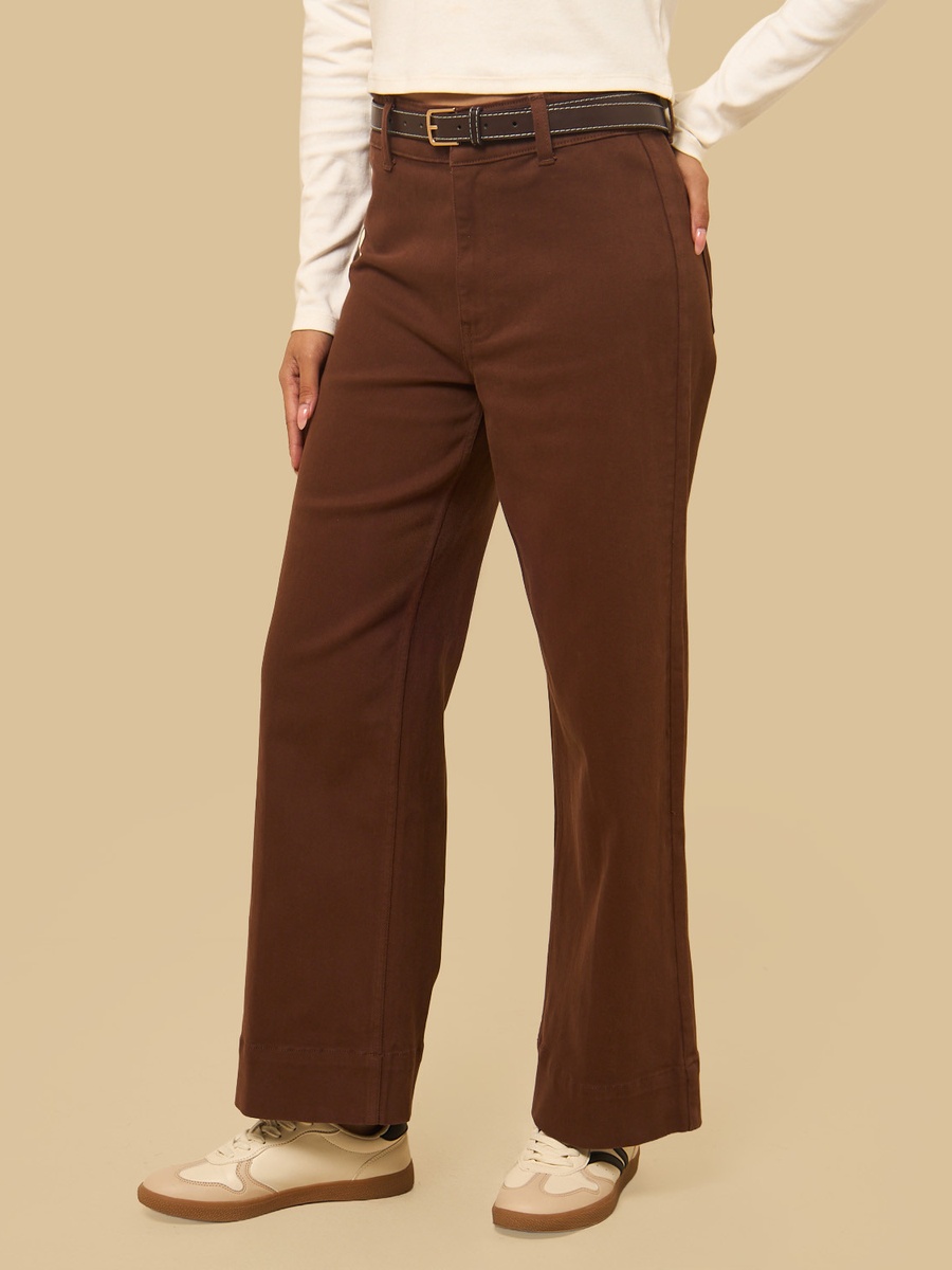 Belted Straight Leg Pants