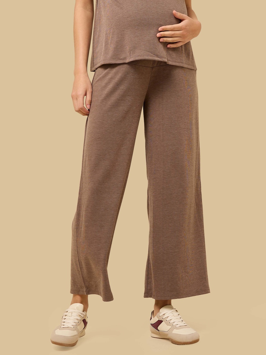 Ribbed Wide Leg Maternity Pants