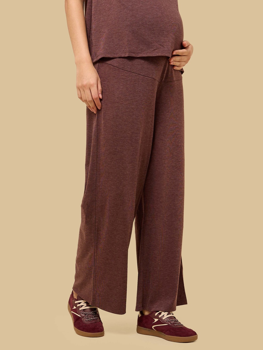 Ribbed Wide Leg Maternity Pants