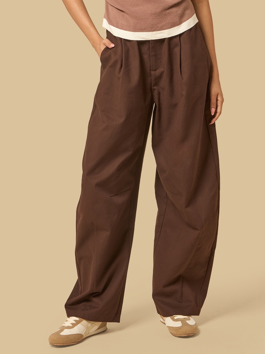 Barrel Fit Twill Pants