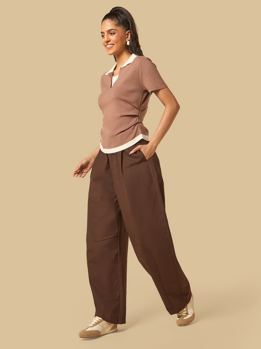 Barrel Fit Twill Pants
