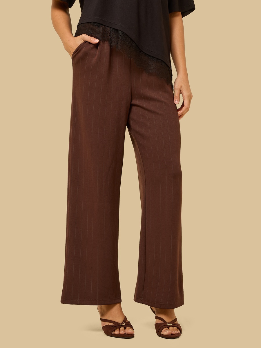 Pleated Modal Wide Leg Pants