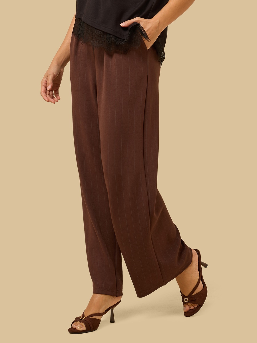 Pleated Modal Wide Leg Pants