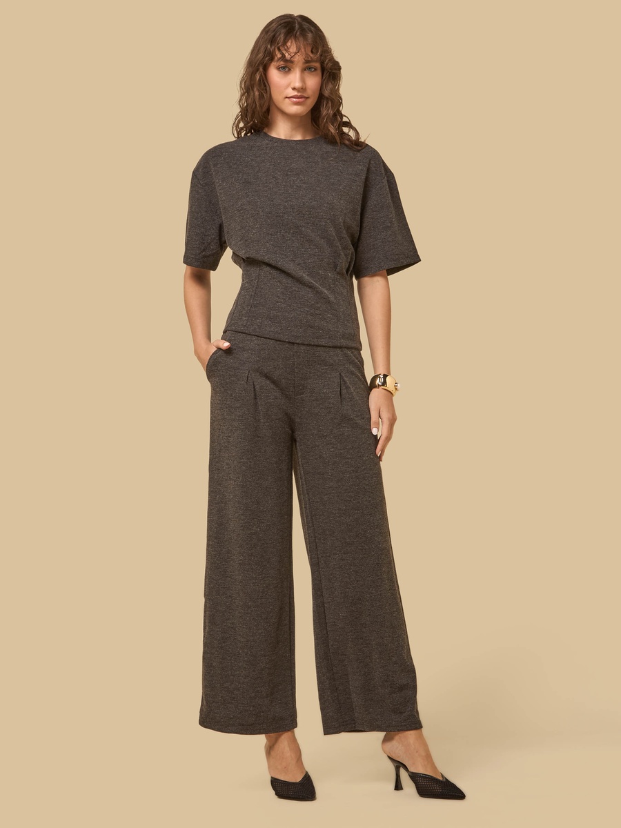 Pleated Wide Leg Pants