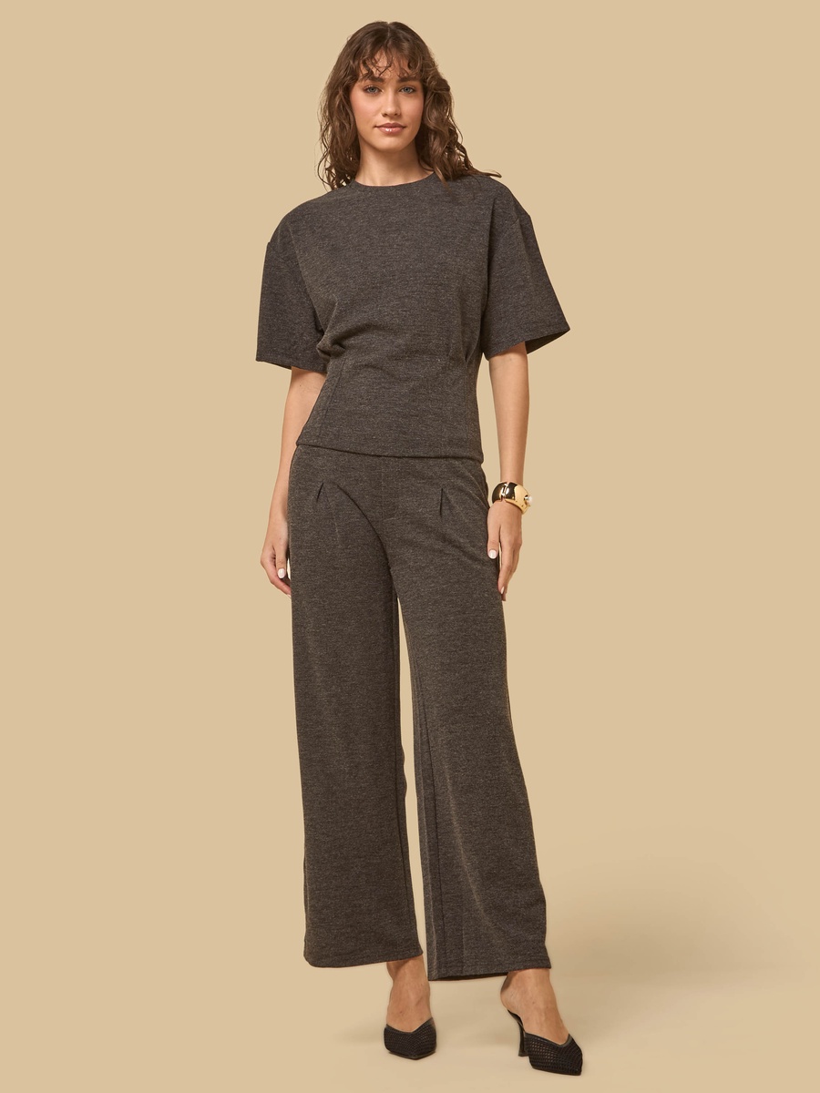 Pleated Wide Leg Pants