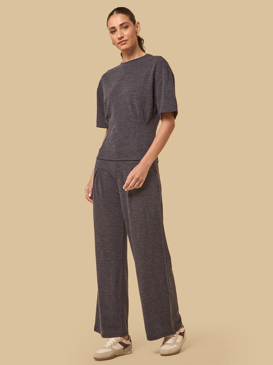 Pleated Wide Leg Pants