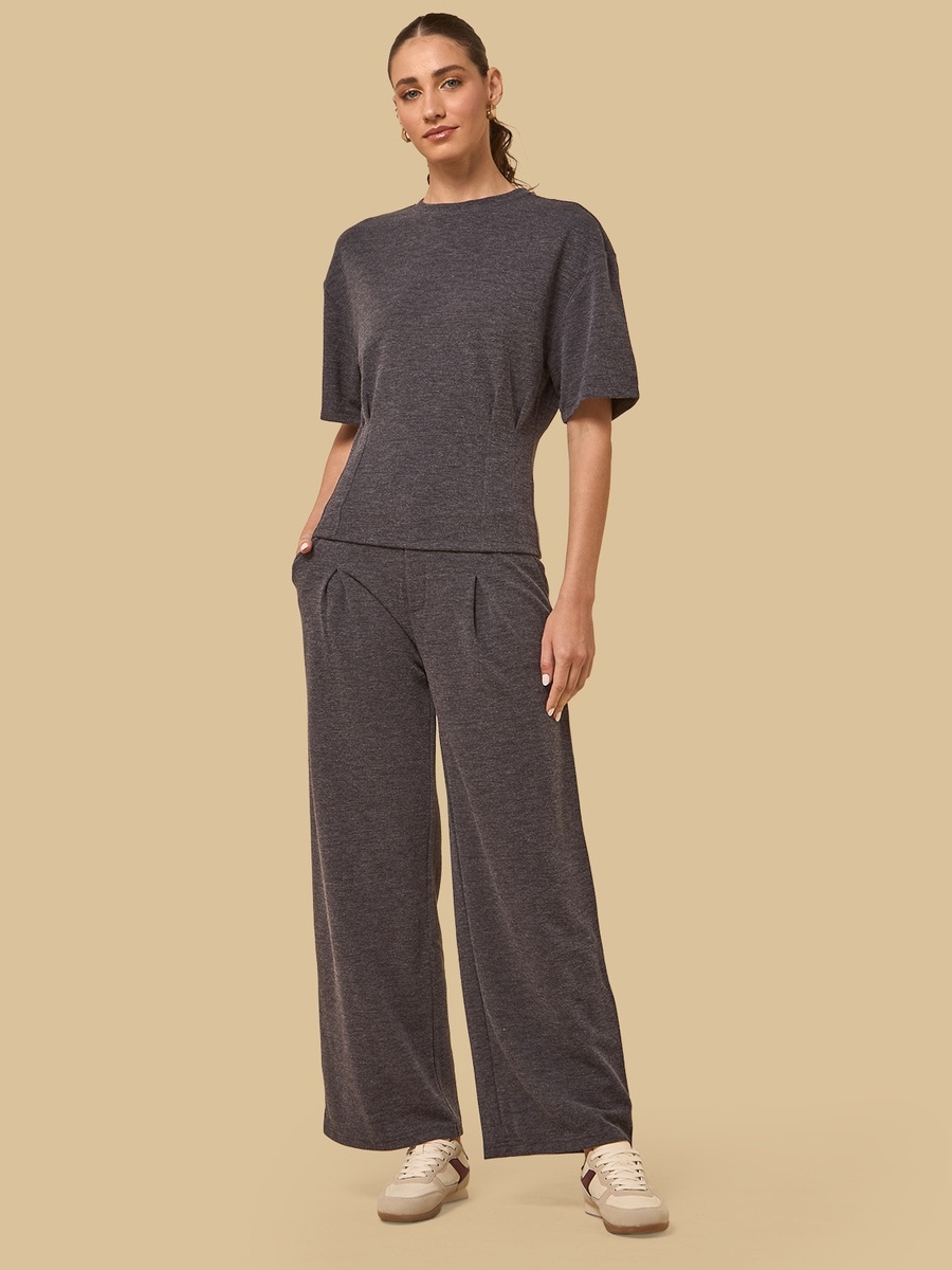 Pleated Wide Leg Pants
