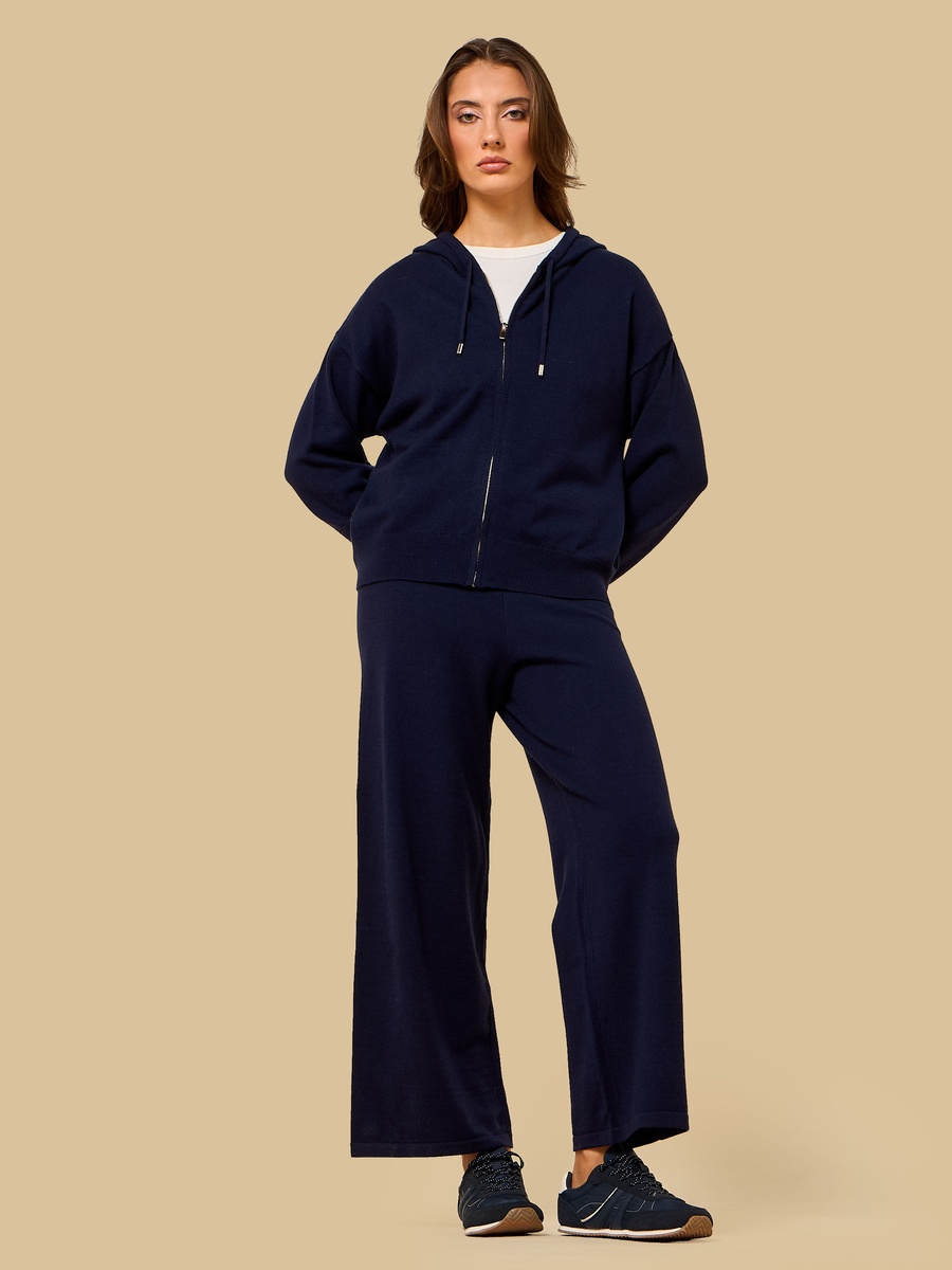 Textured Wide Leg Pants