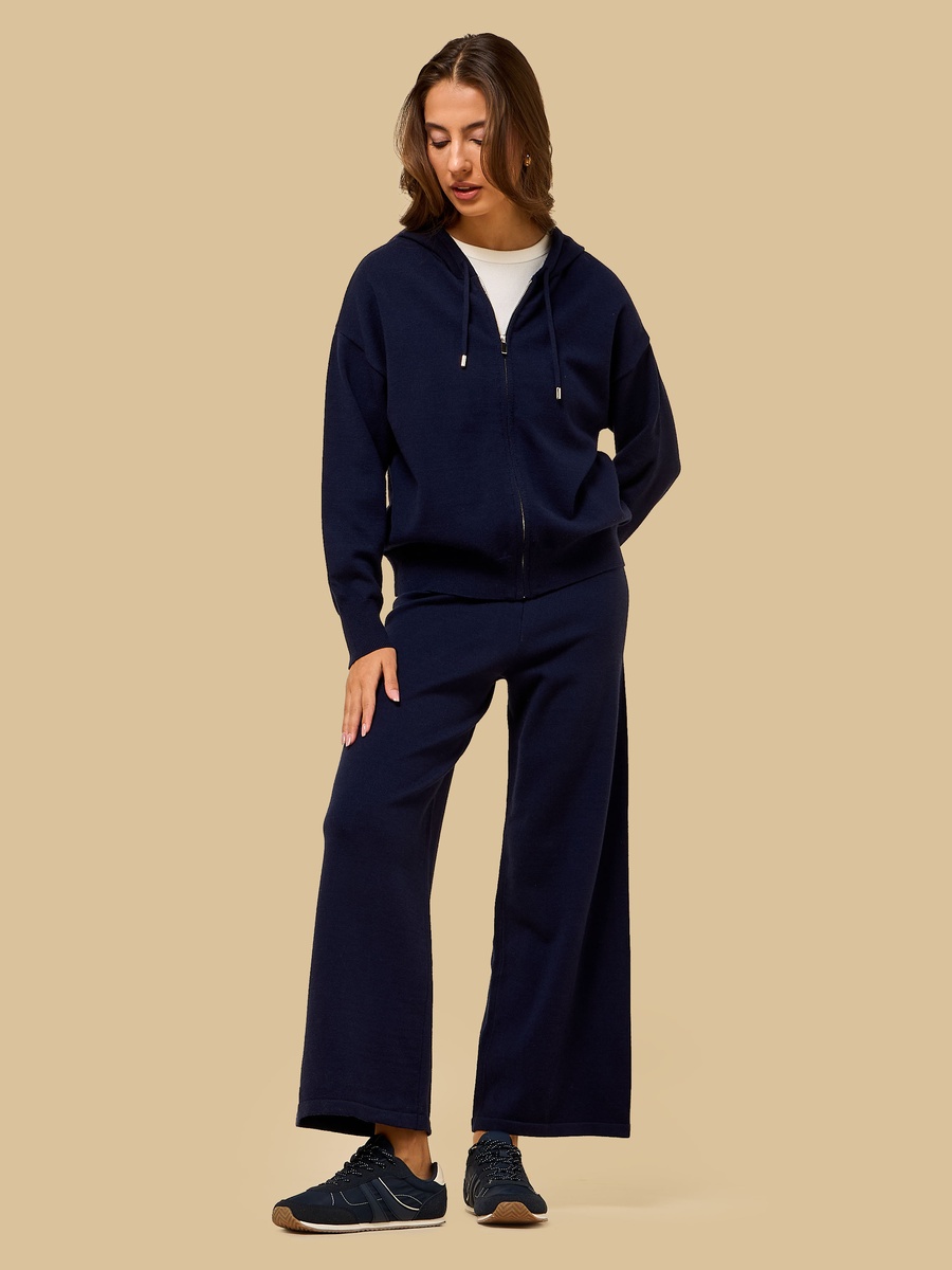 Textured Wide Leg Pants