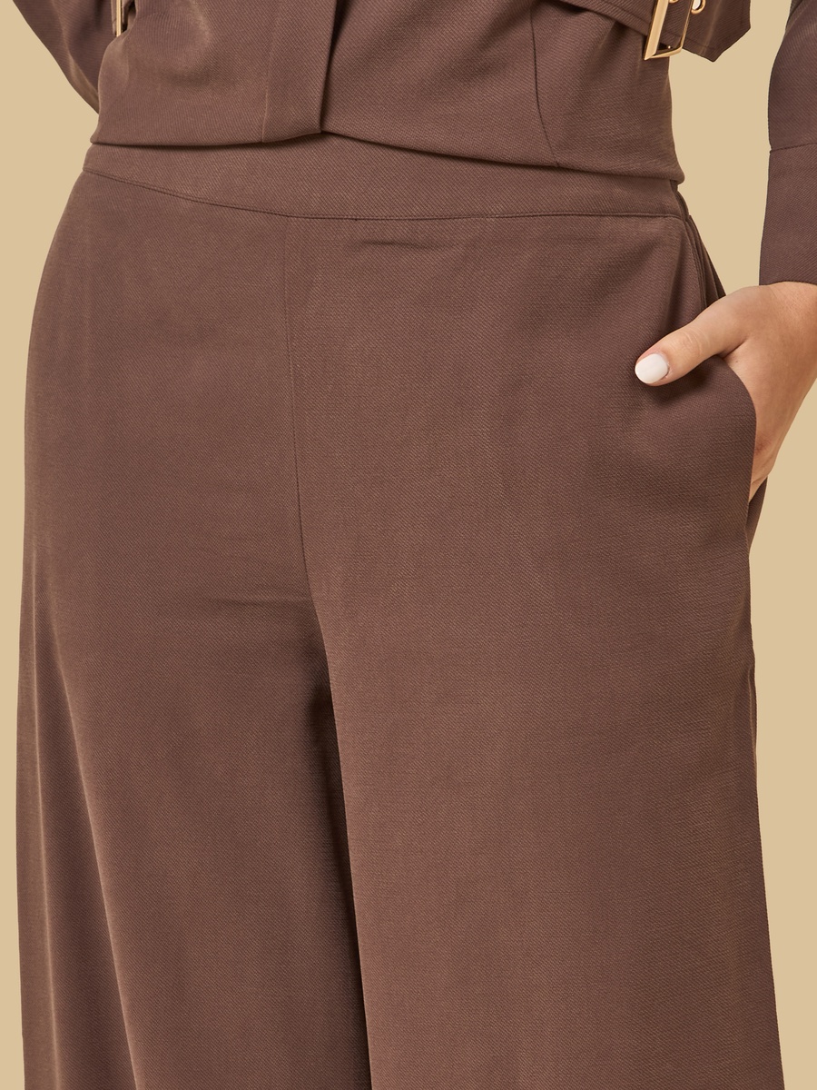 Mid-Rise Wide Leg Pants